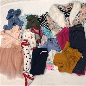 Baby Girl Lot of (18) Clothes 6-9M